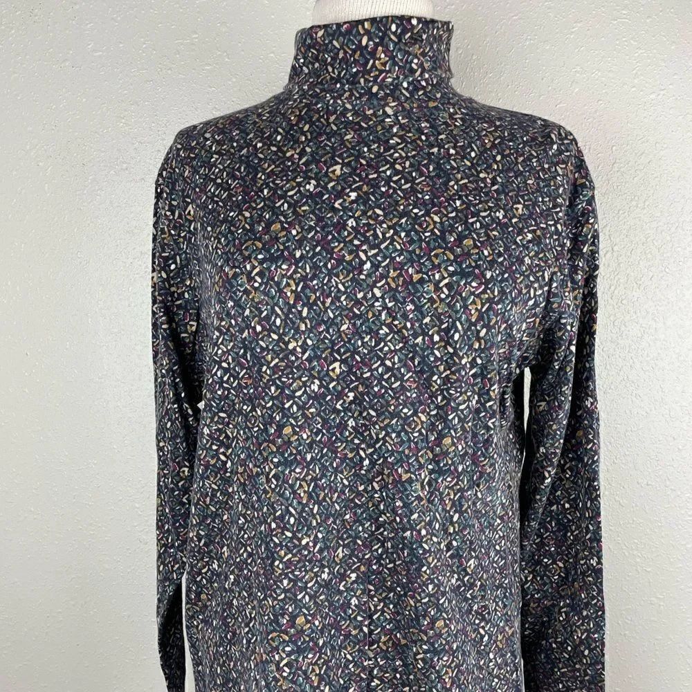 Pre-Owned Laura Leigh Ltd Sport Womens Colorful Turtleneck Size L